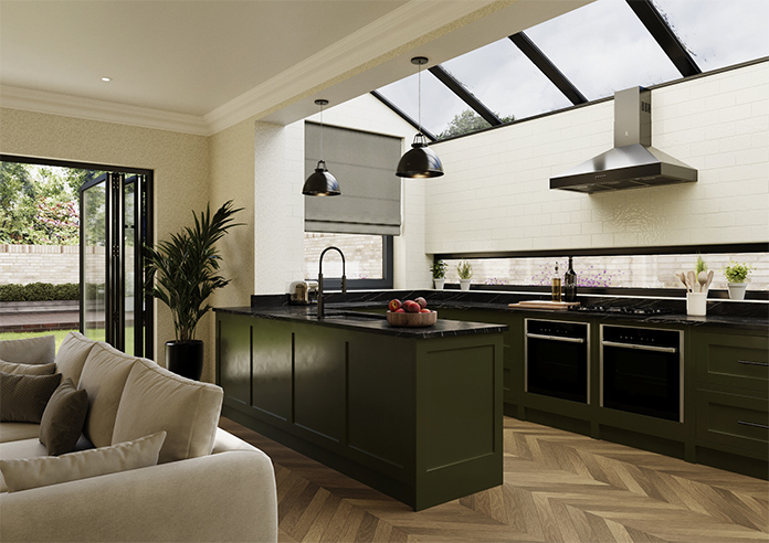 Blenheim, Truffle - Roman Blind - Image 6